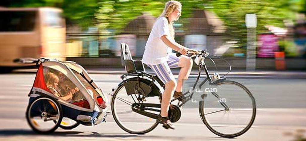 Znalezione obrazy dla zapytania rower z 2 fotelikami w holandii