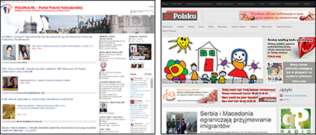 polskie strony internetowe w Holandii