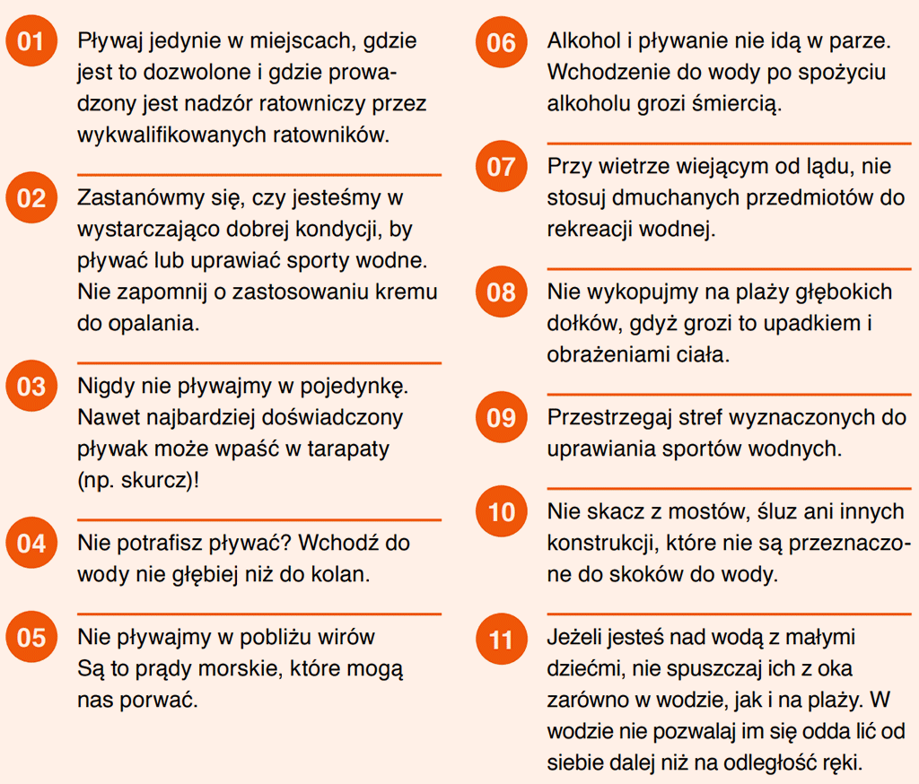 wskazówki holenderskiego ratownika wodnego