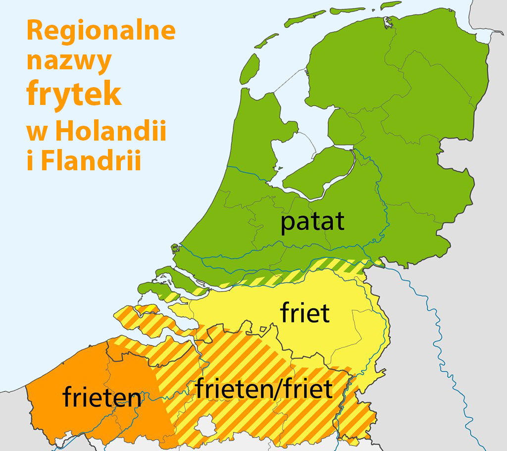 regionalne nazwy frytek