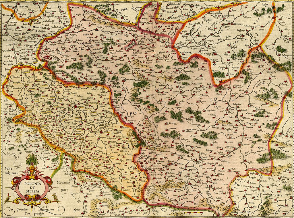 Mapa Polski Merkatora