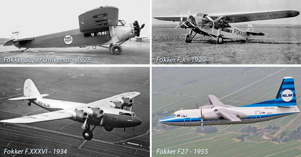 Samoloty Fokker w latach 1928-1955