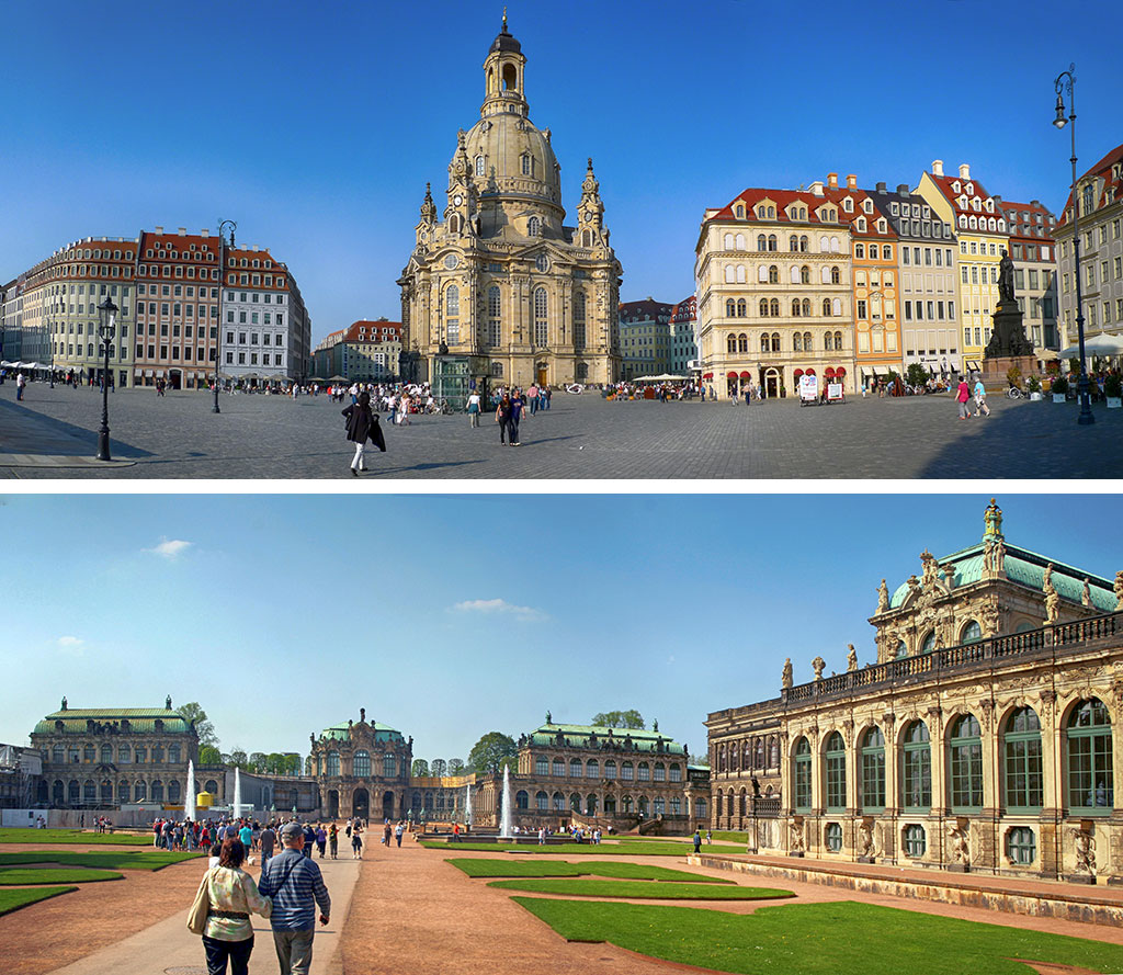 Kościół Marii Panny i pałac Zwinger