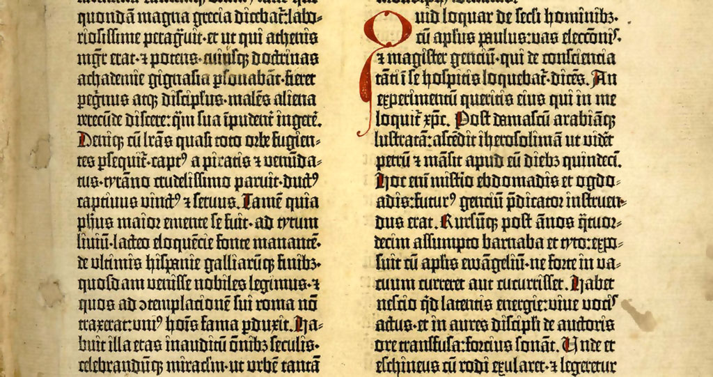 Fragment biblii Gutenberga