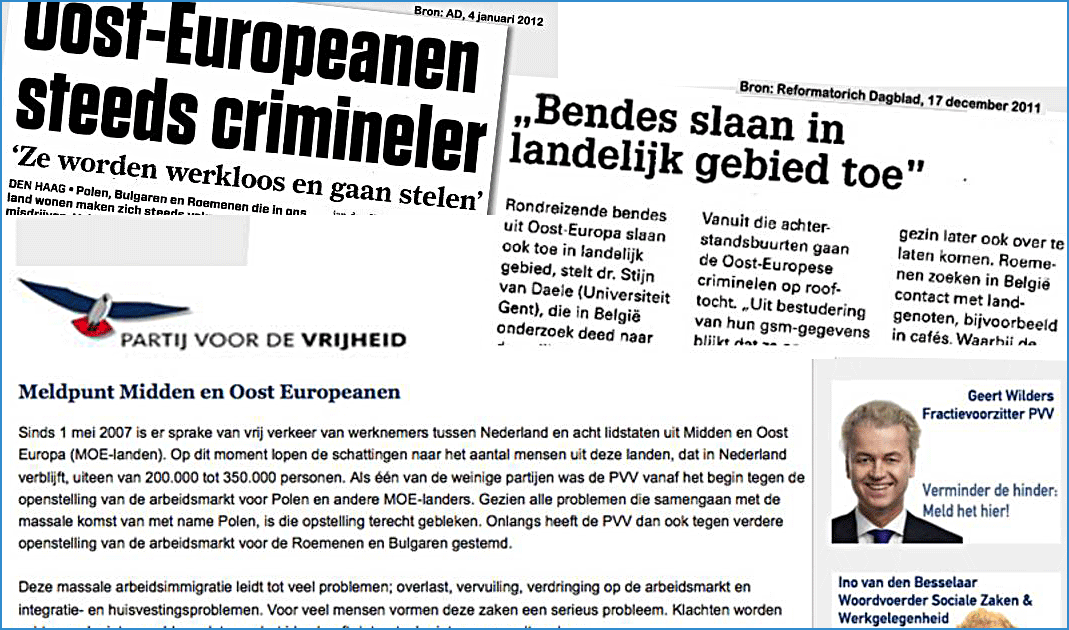 W latach 2010-2012 wyraźnie wzrosło niezadowolenie społeczeństwa napływem Polaków z ich odmienną kulturą ale także bijatykami, pijaństwem i kradzieżami co miało wyraz w prasie i było wodą na młyn Geerta Wildersa.  