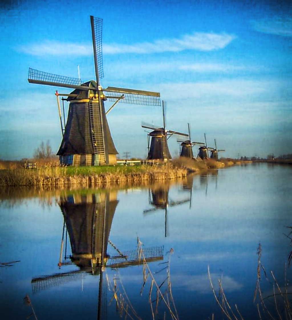 Holenderskie wiatraki symbol kraju
