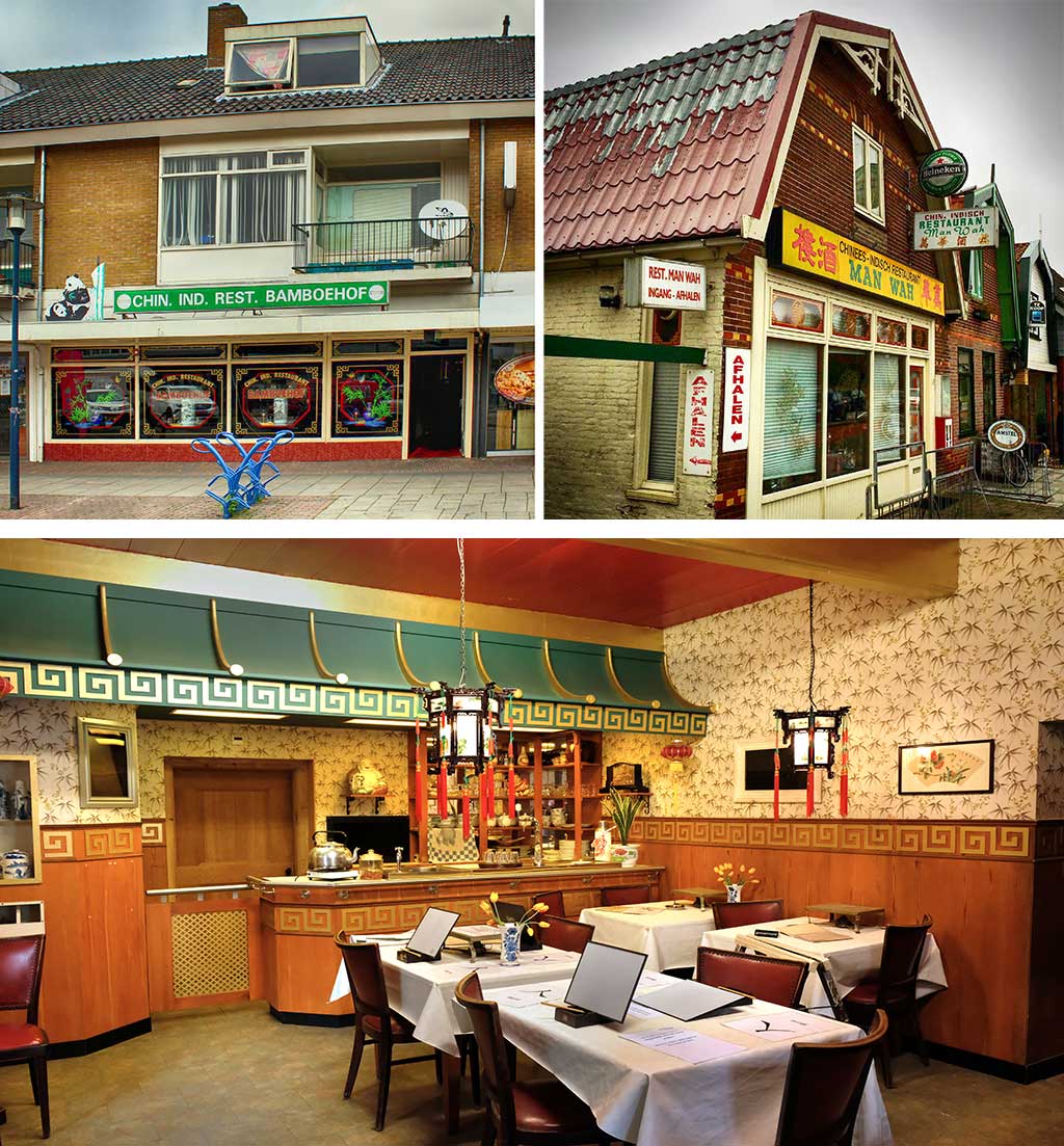 Chińska restauracja w Holandii 1970