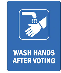 umyj ręce po wyborach