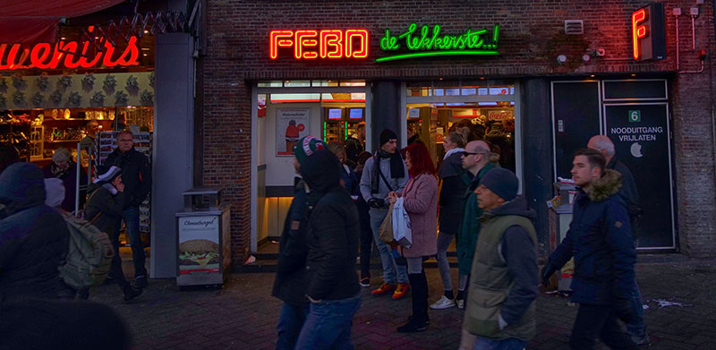Amsterdam wieczorem