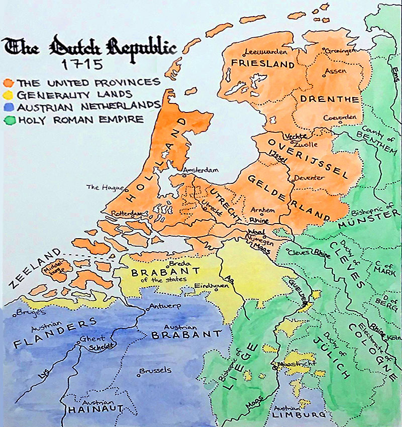 Holandia w 1715 r.