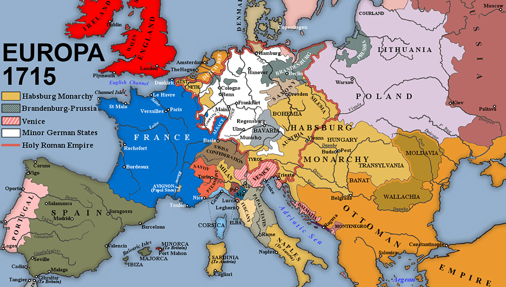 Europa 1715 r.