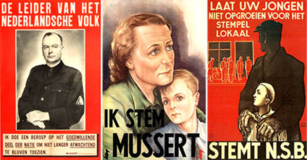 plakaty propagandowe faszystów