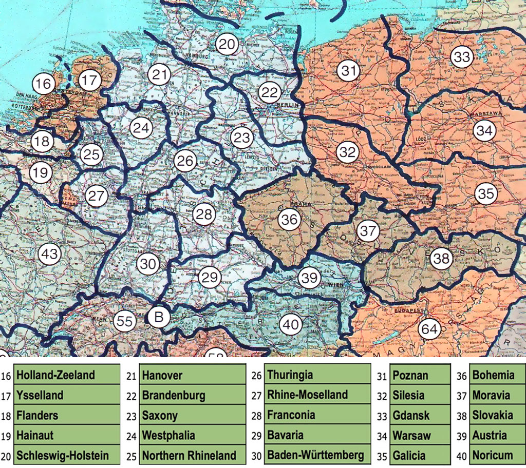 regiony Europy