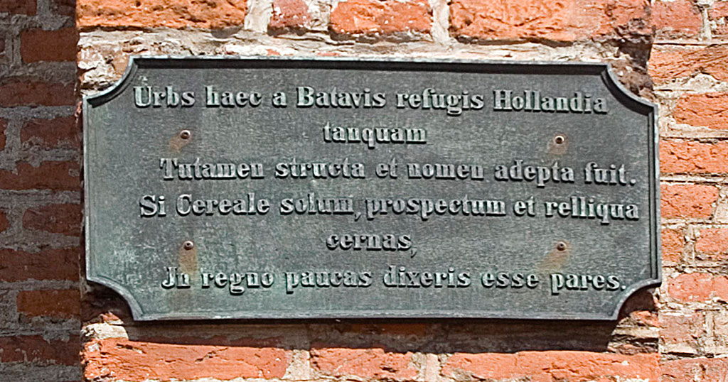 Pamiątka po Holendrach w Pasłęku