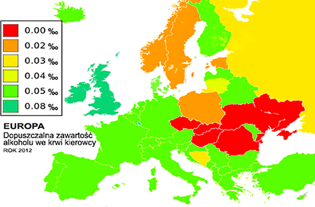 normy alkoholu w Europie