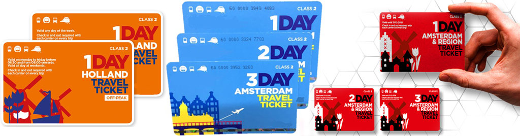 turystyczne bilety komunikacji publicznej w Holandii