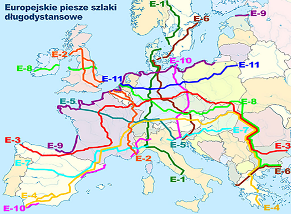 piesze trasy europejskie