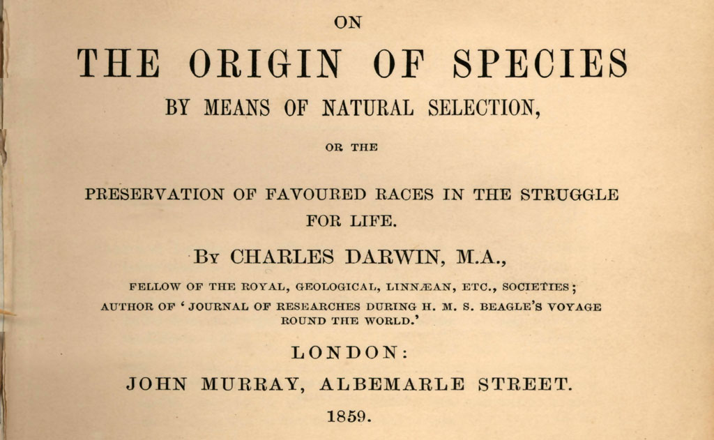 książka Darwina O powstawaniu gatunków
