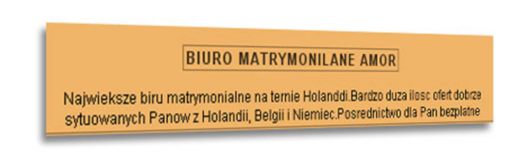 biuro matrymonialne