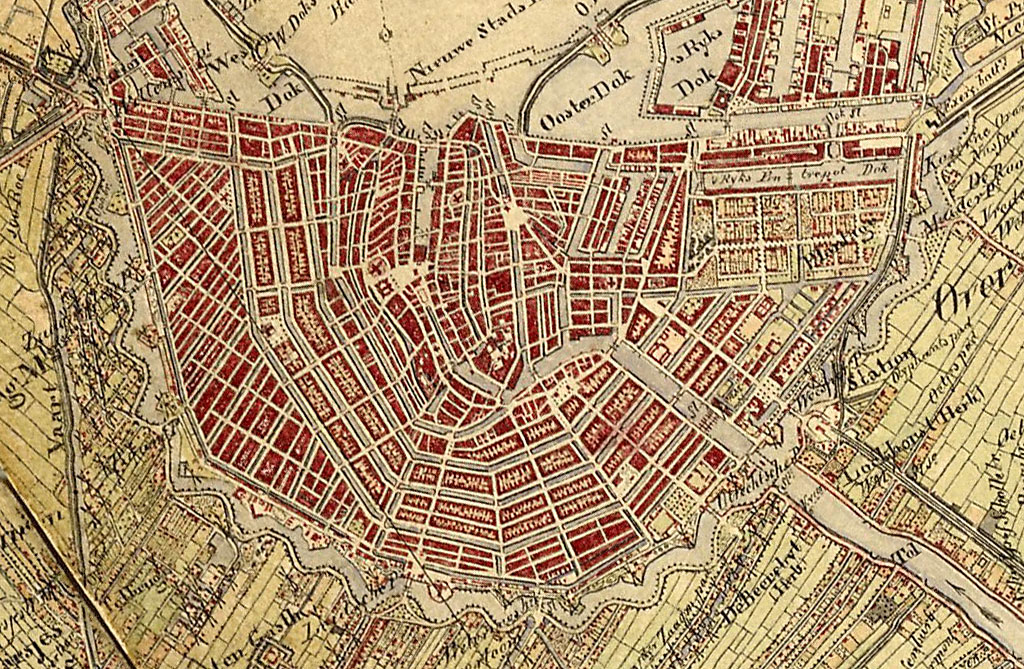 Amsterdam w XIX wieku.