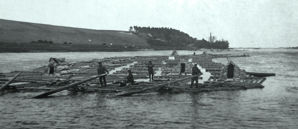 Flisacy na Wiśle, na początku XX wieku