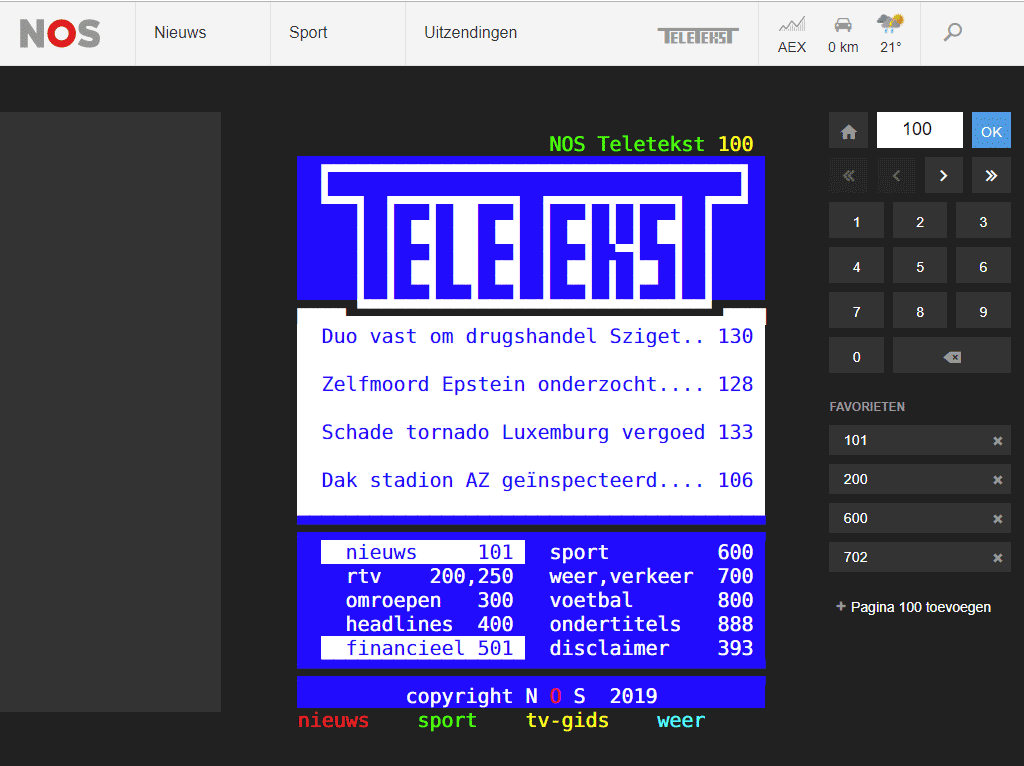 holenderski teletekst