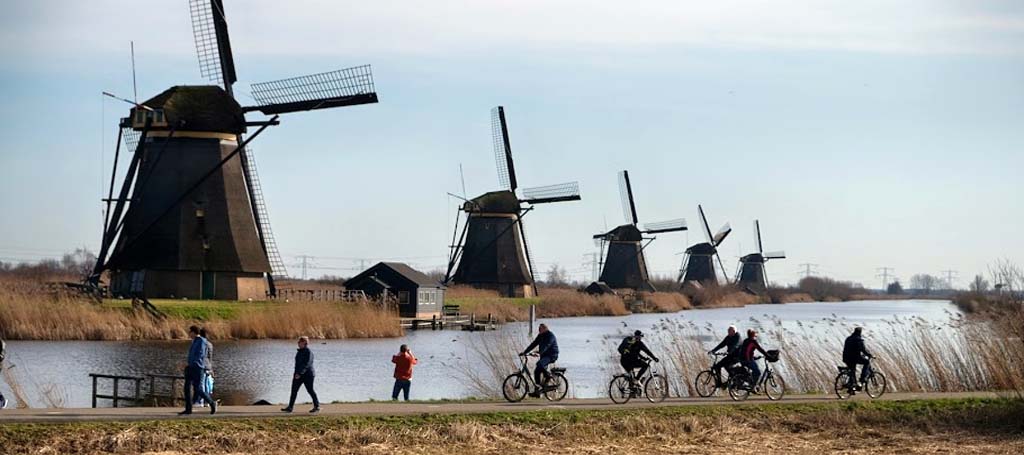 wiatraki w Holandii