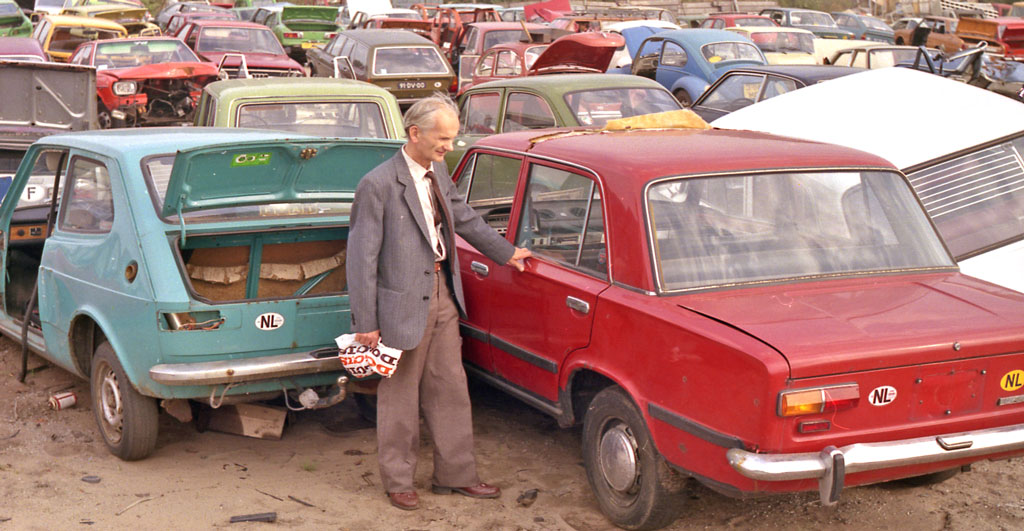 Złomowisko samochodów 1983