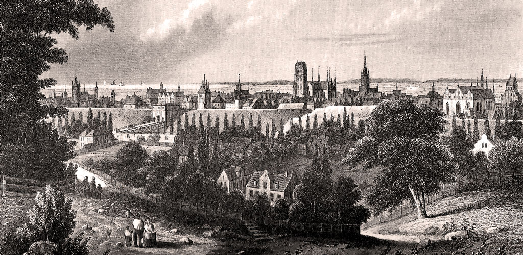 panorama starego Gdańska