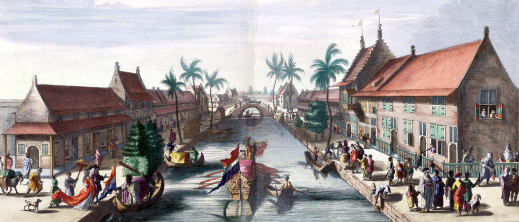 Kanał w Batawii w XVII wieku