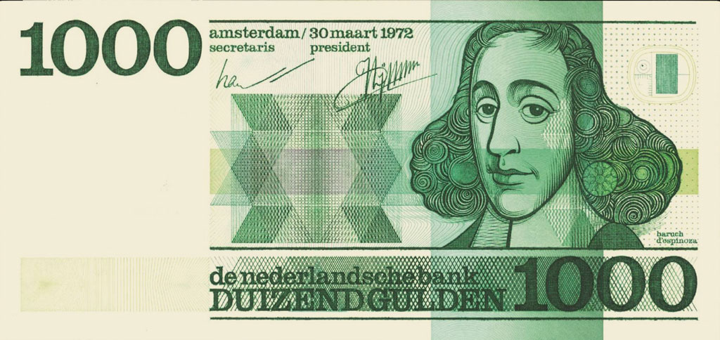 Spinoza na banknocie