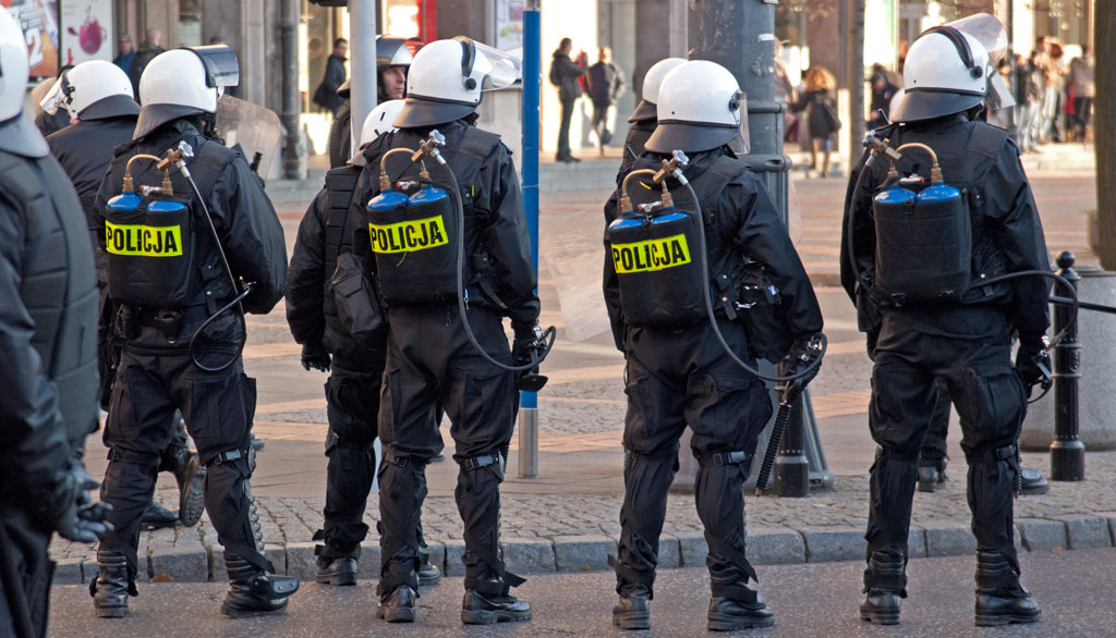 policja prewencyjna w Warszawie