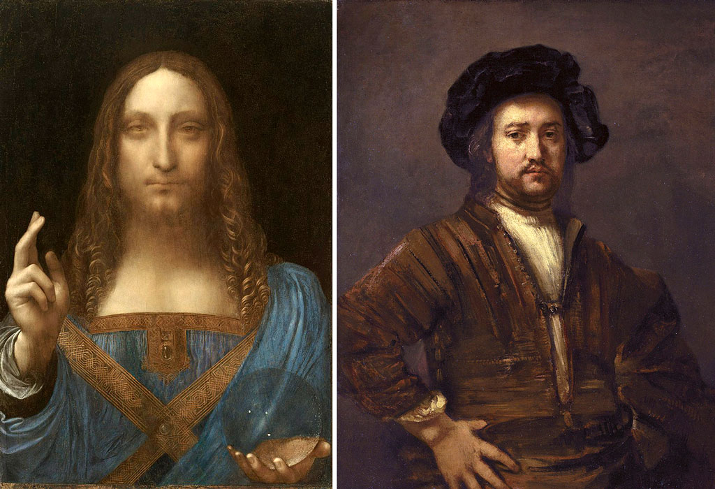 Zbawiciel Świata da Vinci i Rembrandt