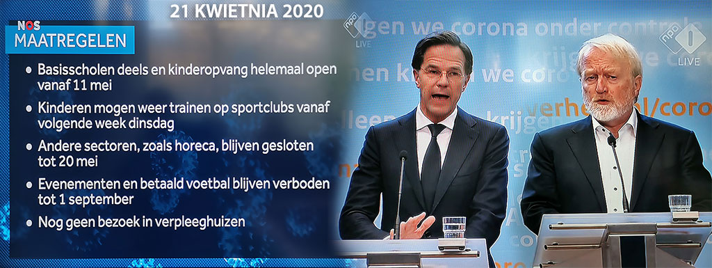 Holenderskie restrykcje od 21 kwietnia 2020