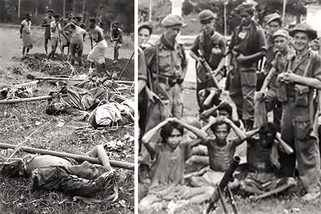 ofiary wojny neokolonialnej w Indonezji.