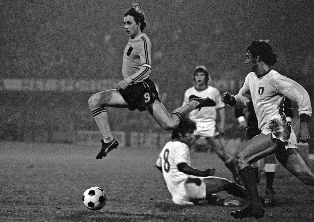 Johan Cruyff na meczu