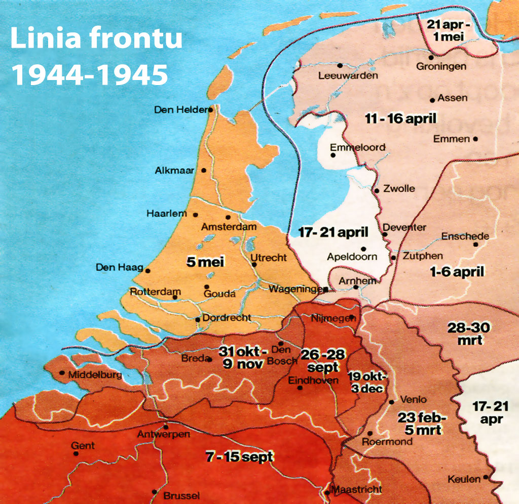 linia frontu wyzwalania Holandii