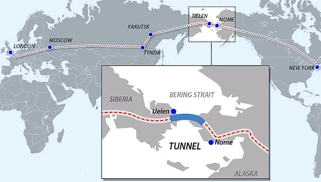 projekt tunelu z Syberii na Alaskę