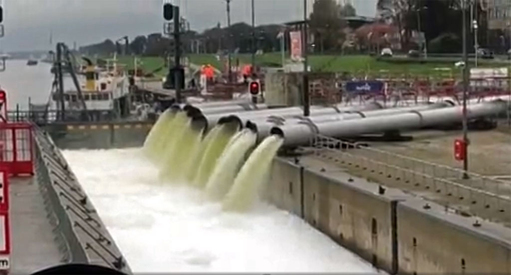 pompowanie wody deszczowej w Holandii