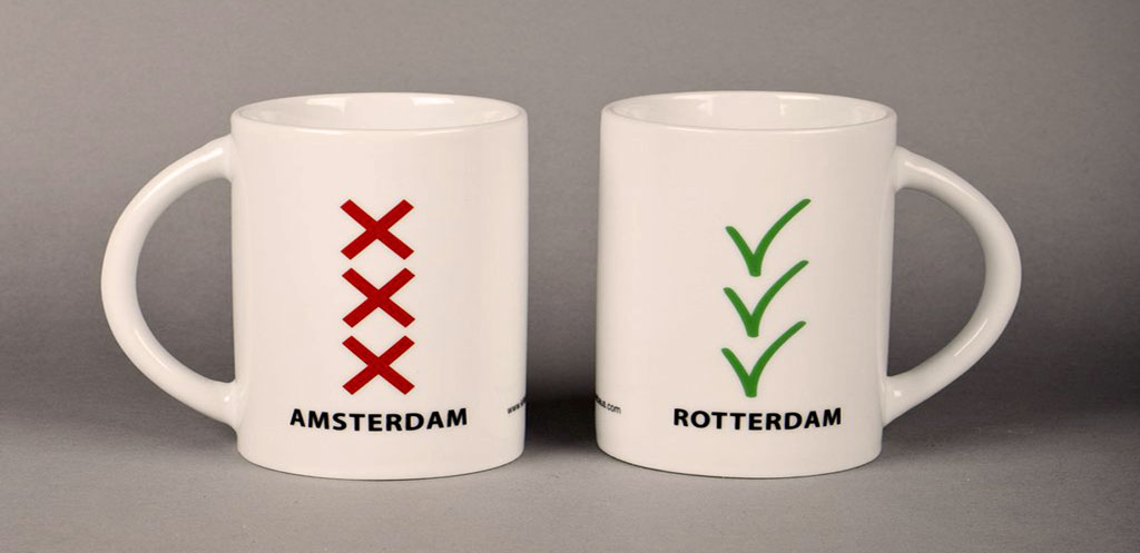 Amsterdam i Rotterdam
