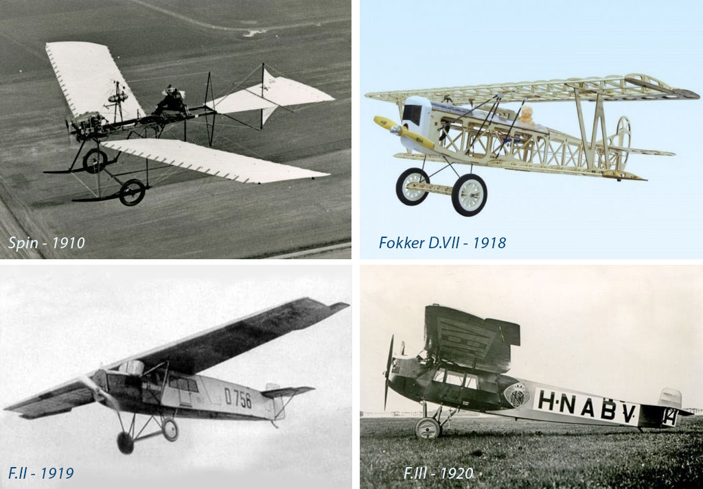 Samoloty Fokker w latach 1910-1920
