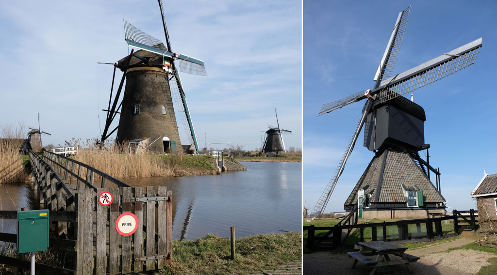 Holenderskie wiatraki Kinderdijk