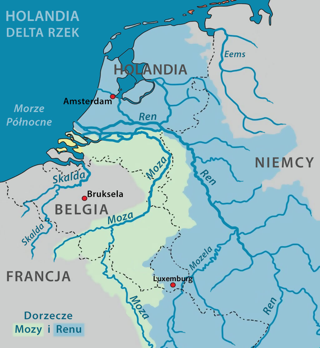 Rzeki wpływające do Holandii