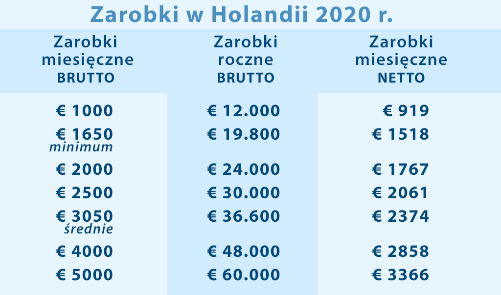 Zarobki W Holandii Holenderskie Statystyki I Polska Rzeczywistosc