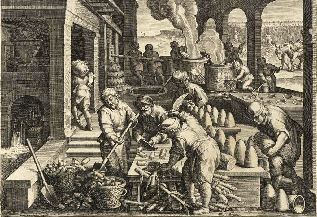 Produkcja cukru w XVI wieku.