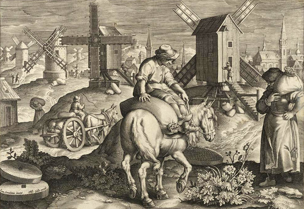 Wiatraki w Niderlandach XVI wiek
