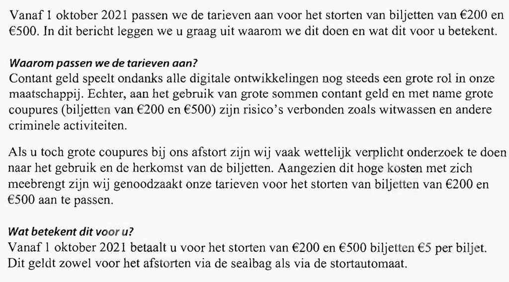 holender4skie banki walczą z czarnym pieniądzem