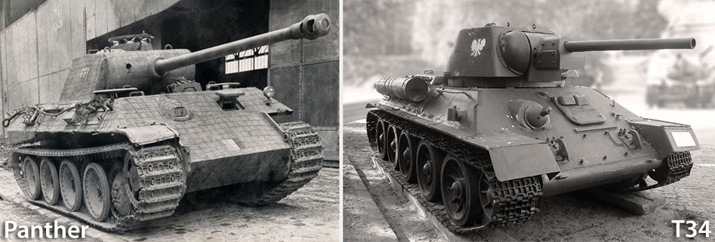 czołg Sherman vs. polski T34