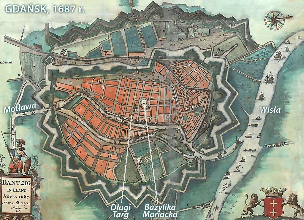 Plan Gdańska z 1687 r.