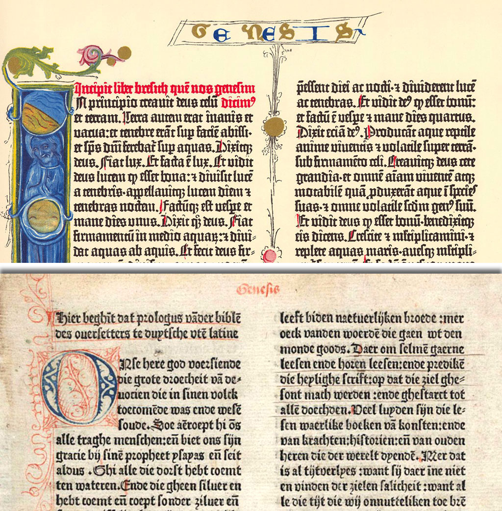 fragment pierwszej biblii